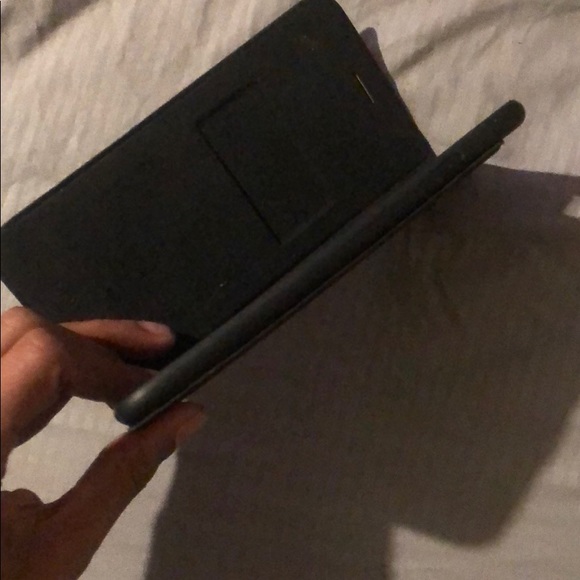 iPhone 6s Plus black photo leather flip case - Picture 3 of 4